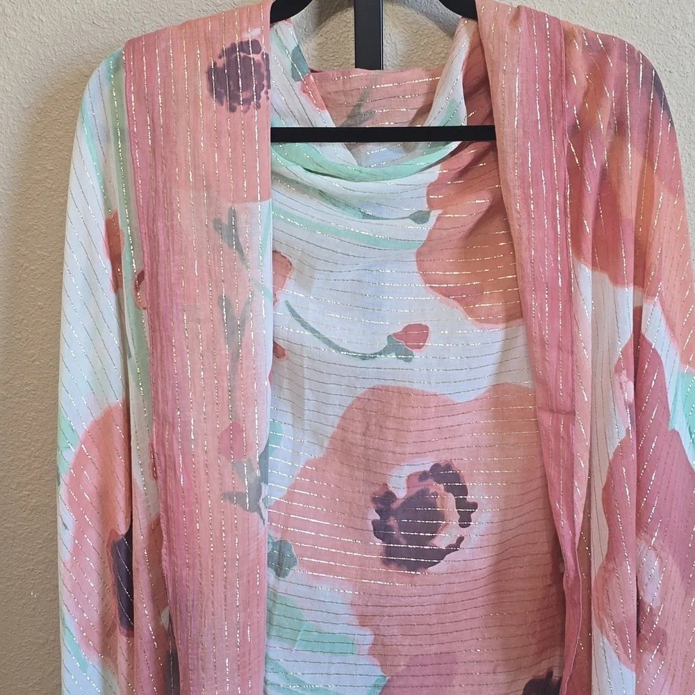 NWOT Aratta Floral Patteren Shawl - Picture 2 of 5